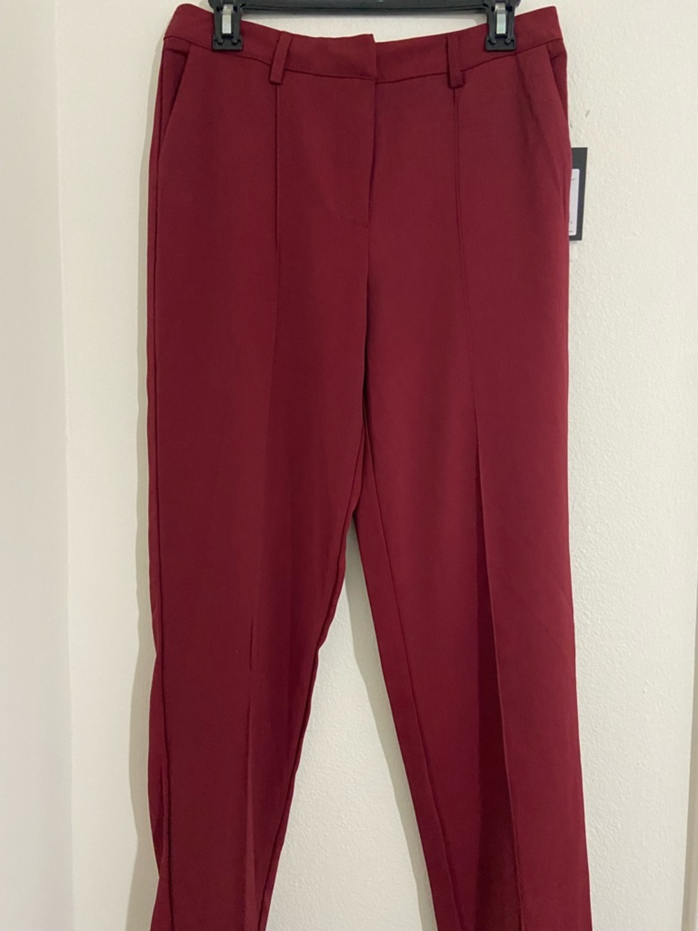 Nicole Miller Burgundy Tailored Women's Pants